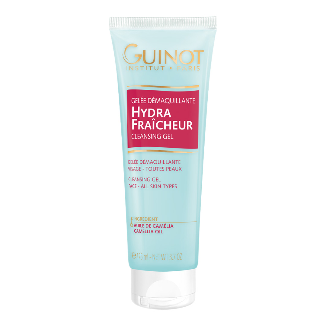 Guinot Hydra Fraicheur Cleansing Gel (Гино) профессиональный французский  ультра-увлажняющий гель-флюид для глубокого очищения кожи и демакияжа  купить с доставкой в официальном интернет-магазине в Москве и СПб